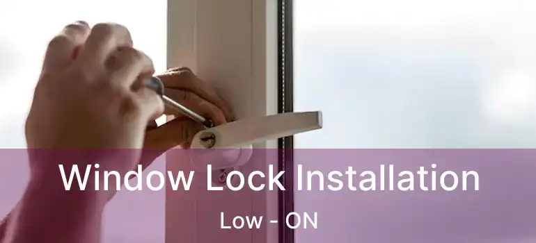 Window Lock Installation Low - ON