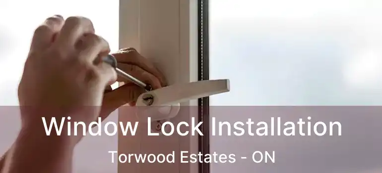  Window Lock Installation Torwood Estates - ON