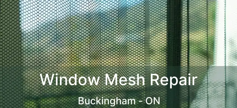  Window Mesh Repair Buckingham - ON