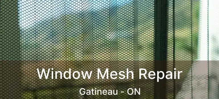 Window Mesh Repair Gatineau - ON