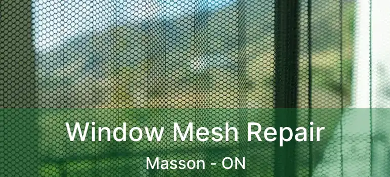  Window Mesh Repair Masson - ON