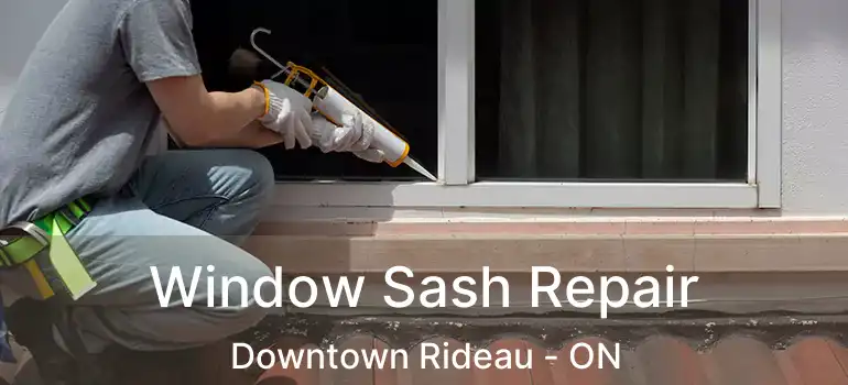 Window Sash Repair Downtown Rideau - ON
