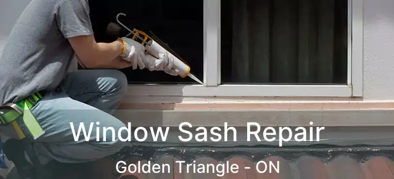Window Sash Repair Golden Triangle - ON