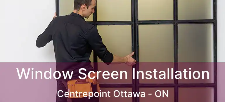  Window Screen Installation Centrepoint Ottawa - ON