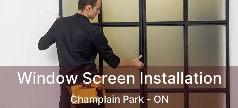 Window Screen Installation Champlain Park - ON