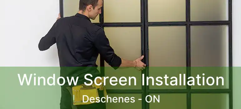  Window Screen Installation Deschenes - ON