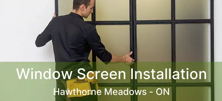 Window Screen Installation Hawthorne Meadows - ON