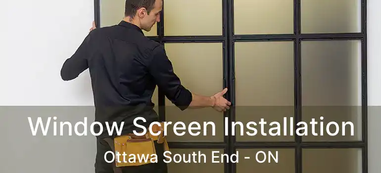  Window Screen Installation Ottawa South End - ON