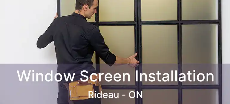  Window Screen Installation Rideau - ON