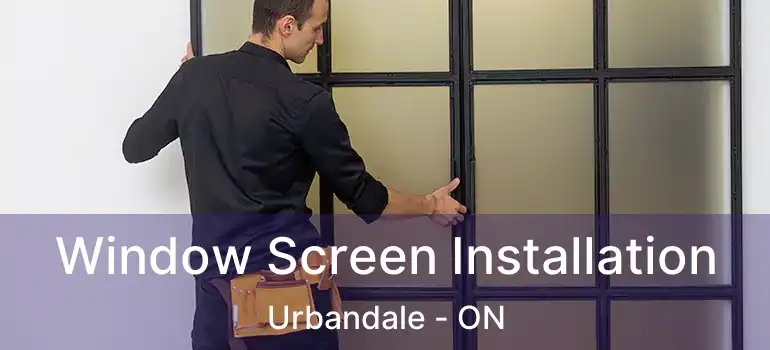 Window Screen Installation Urbandale - ON