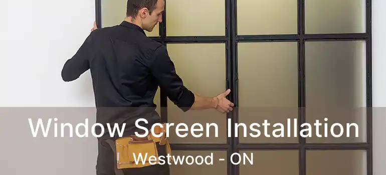  Window Screen Installation Westwood - ON