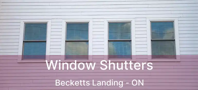 Window Shutters Becketts Landing - ON
