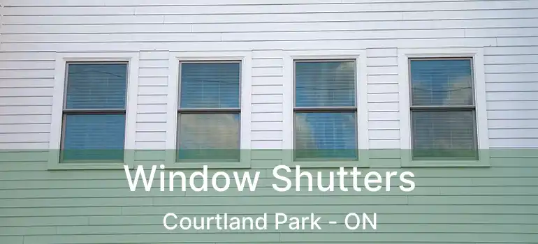 Window Shutters Courtland Park - ON