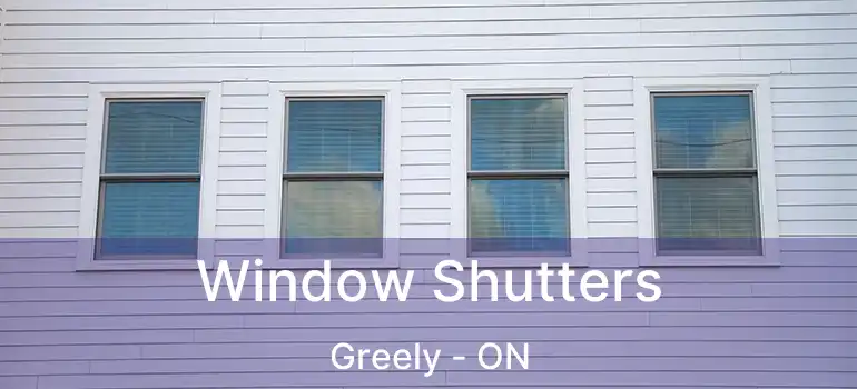 Window Shutters Greely - ON