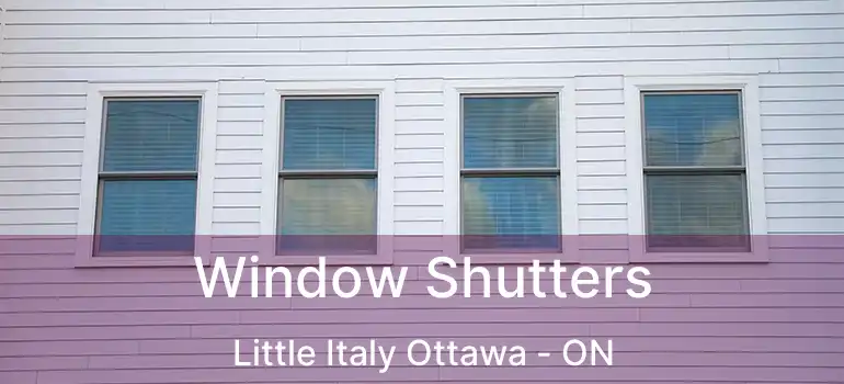  Window Shutters Little Italy Ottawa - ON