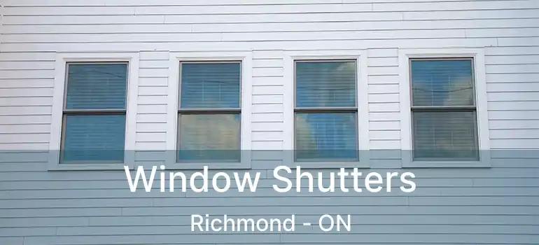  Window Shutters Richmond - ON