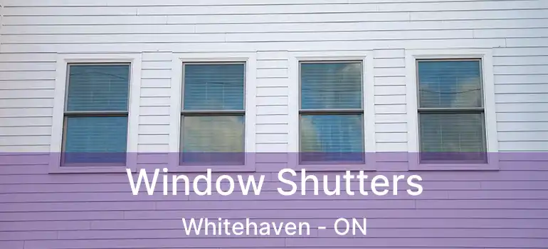 Window Shutters Whitehaven - ON
