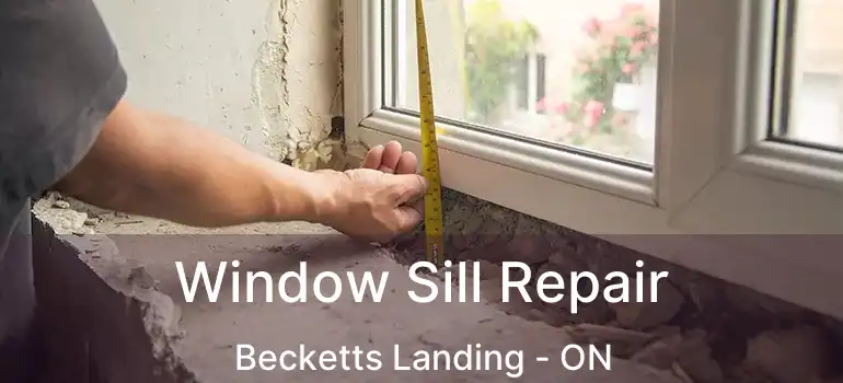 Window Sill Repair Becketts Landing - ON