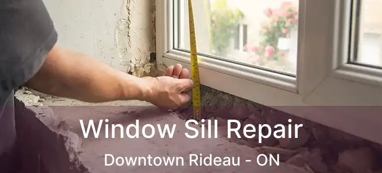 Window Sill Repair Downtown Rideau - ON