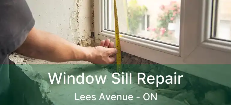 Window Sill Repair Lees Avenue - ON