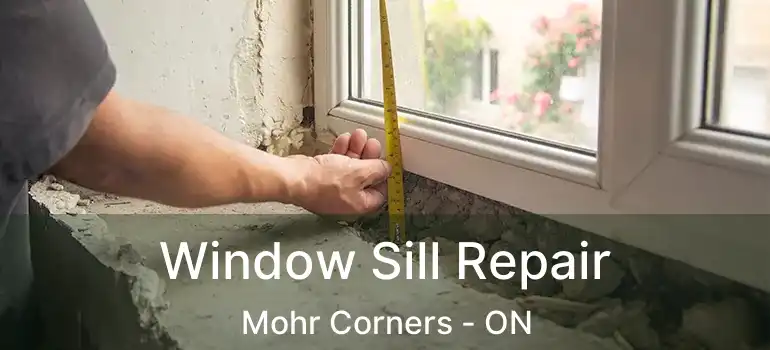 Window Sill Repair Mohr Corners - ON