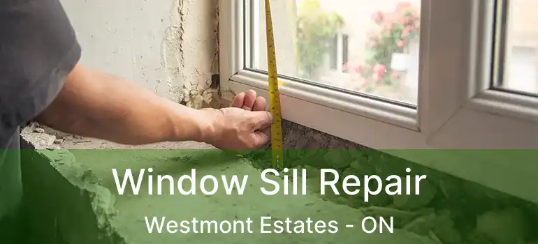 Window Sill Repair Westmont Estates - ON