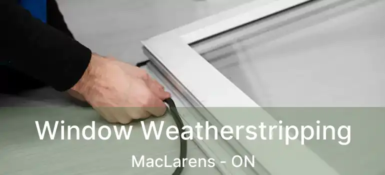  Window Weatherstripping MacLarens - ON
