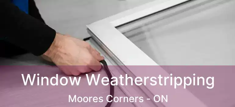 Window Weatherstripping Moores Corners - ON