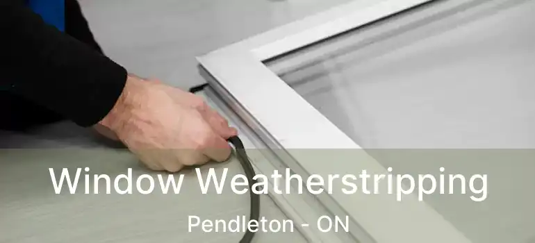 Window Weatherstripping Pendleton - ON