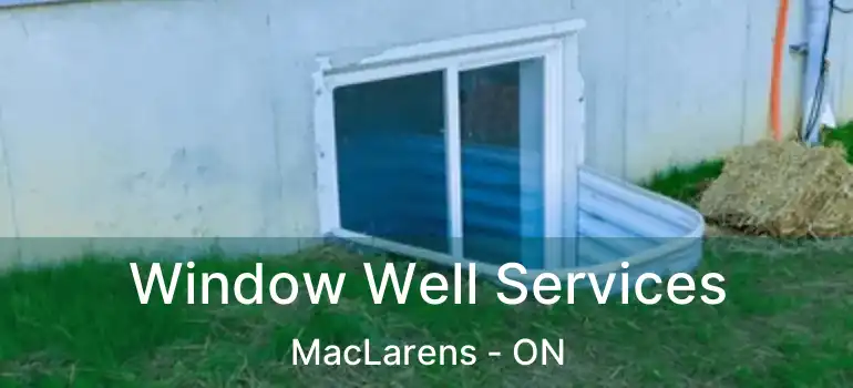 Window Well Services MacLarens - ON