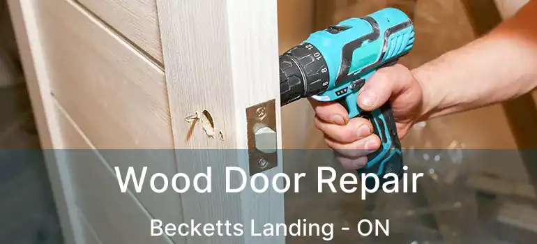 Wood Door Repair Becketts Landing - ON