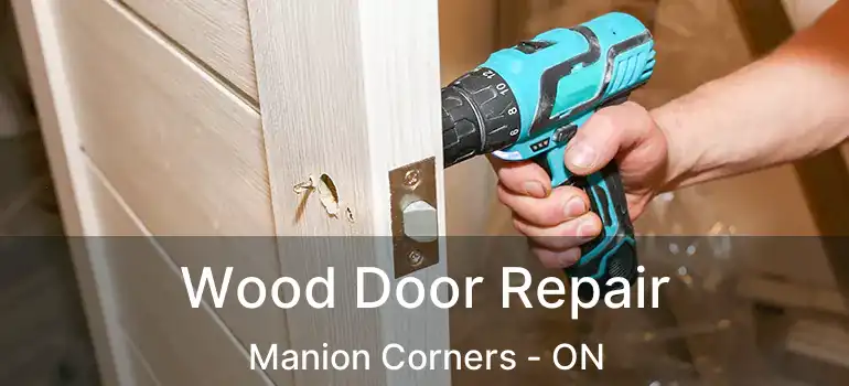 Wood Door Repair Manion Corners - ON