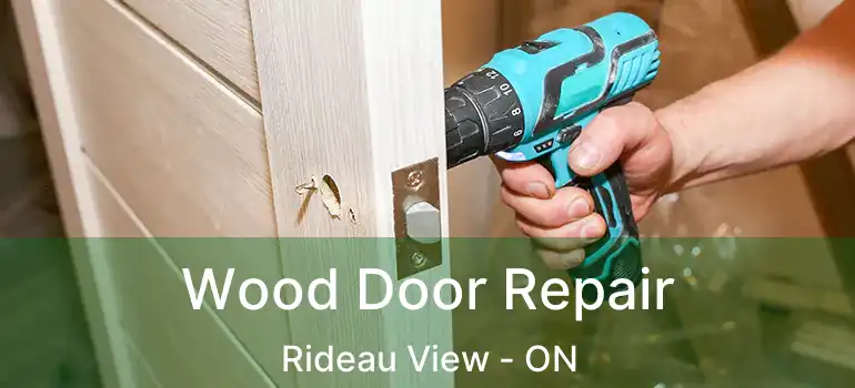 Wood Door Repair Rideau View - ON