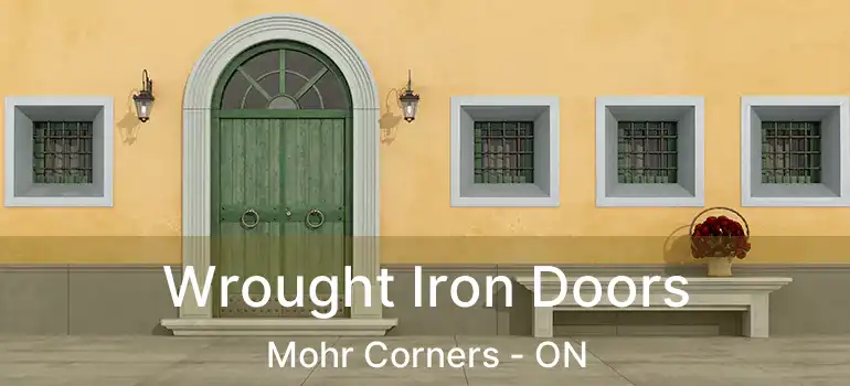 Wrought Iron Doors Mohr Corners - ON